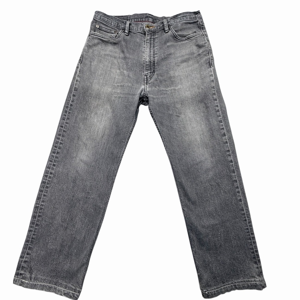 Levi's Men's 569 Loose Straight Jeans Gray Washed Denim Y2K Tag 33x32 (Hemmed)